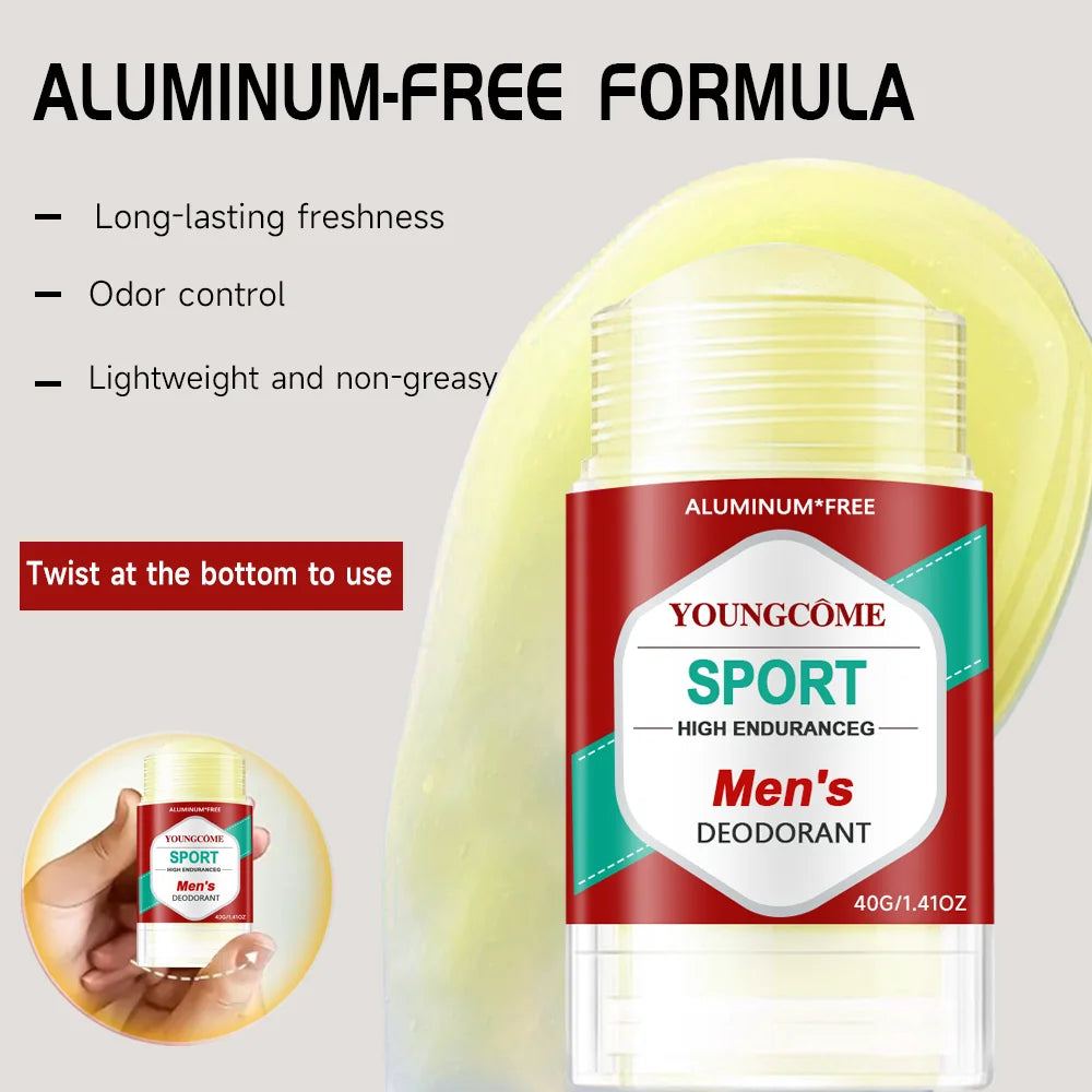 YOUNGCOME Honey Peach Deodorant Stick – Aluminum Free 1-3 Pack