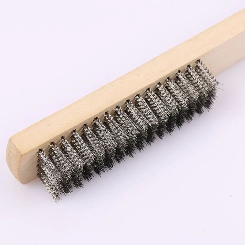 root carving stainless steel wire brush Wooden handle brush clean Oasis Select 01
