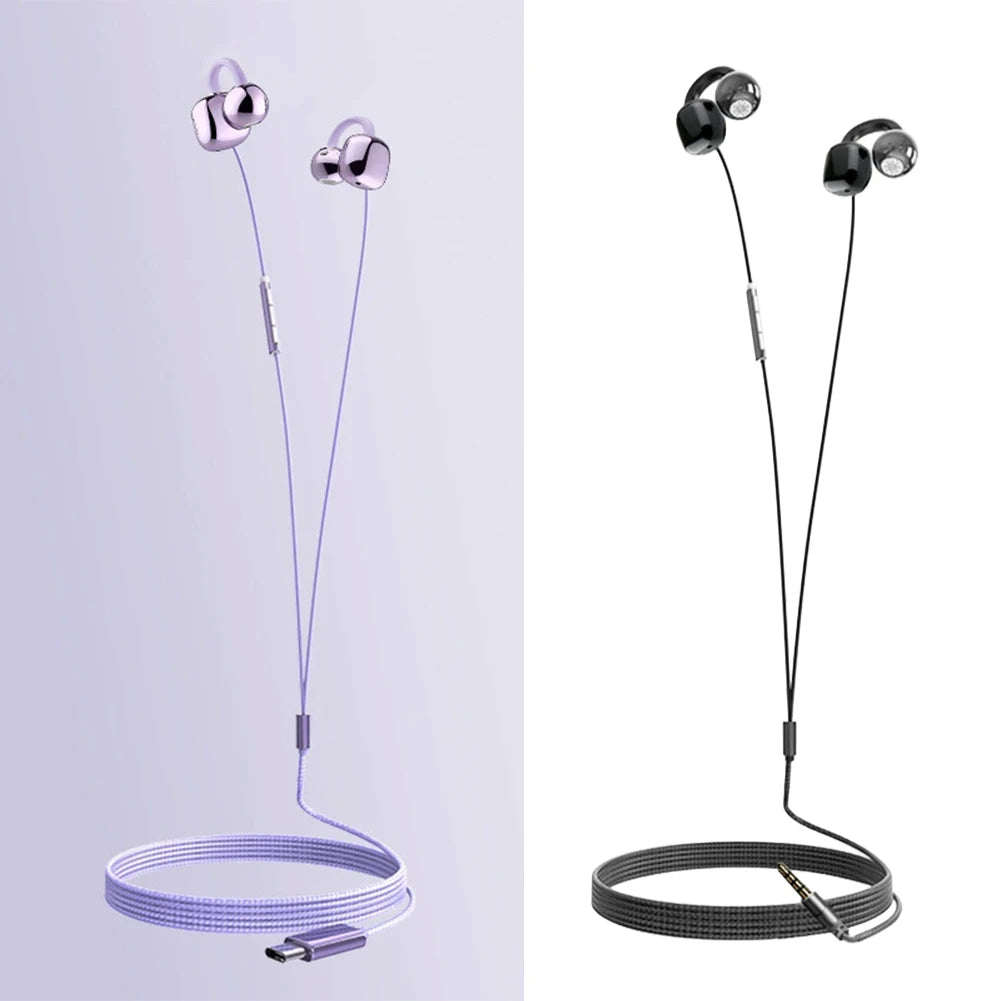 Clip-On Wired Earphones USB-C & 3.5mm | IPX4 | HD Mic