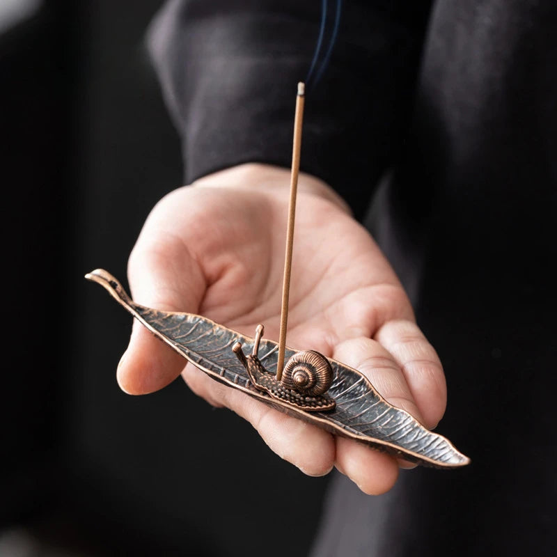 Long Leafs Censer Incense Support Rods Holder Ash Catcher Incense Sticks Stand Meditation Room Yoga Insence Burners Accessories Oasis Select