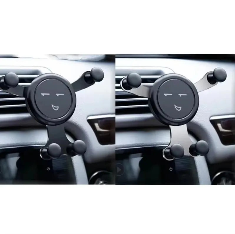 1/2/3/4pcs Black/Silver/Gold Car Installation Vent Fashion Gravity Bracket Universal Mobile For Phone GPS Mobile Phone Holder Oasis Select 2pcs mix