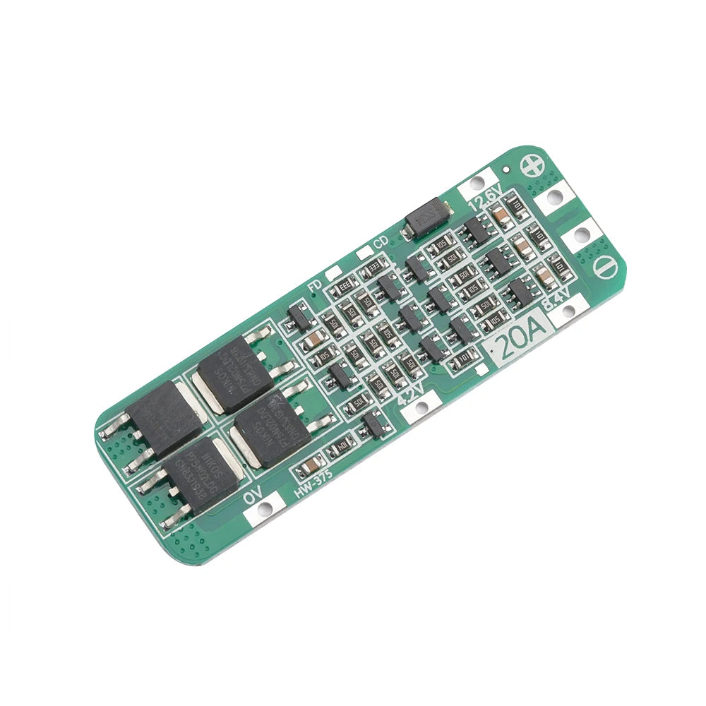 3S 20A Li-ion Lithium Battery 18650 Charger PCB BMS Protection Board For Drill Motor 12.6V Lipo Cell Module 59x20x3.4mm Oasis Select 1PCS