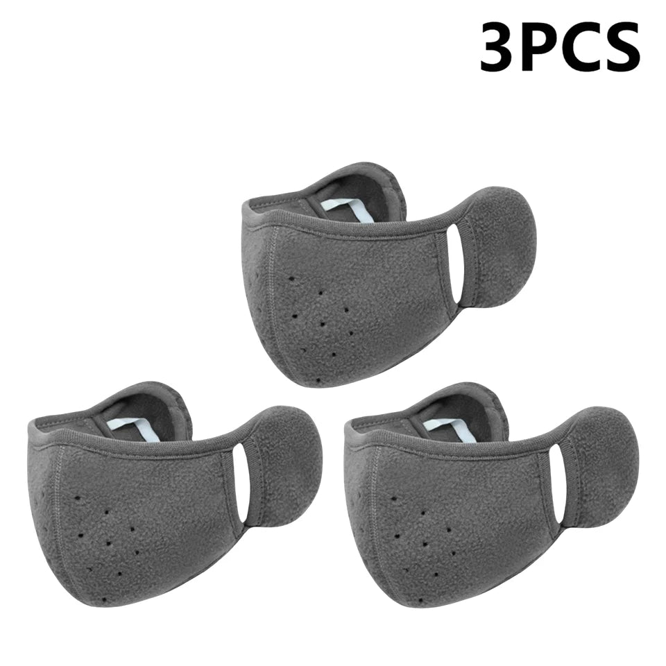 Winter Fleece Earmuffs & Windproof Face Mask – Unisex 1/2/3 Pcs
