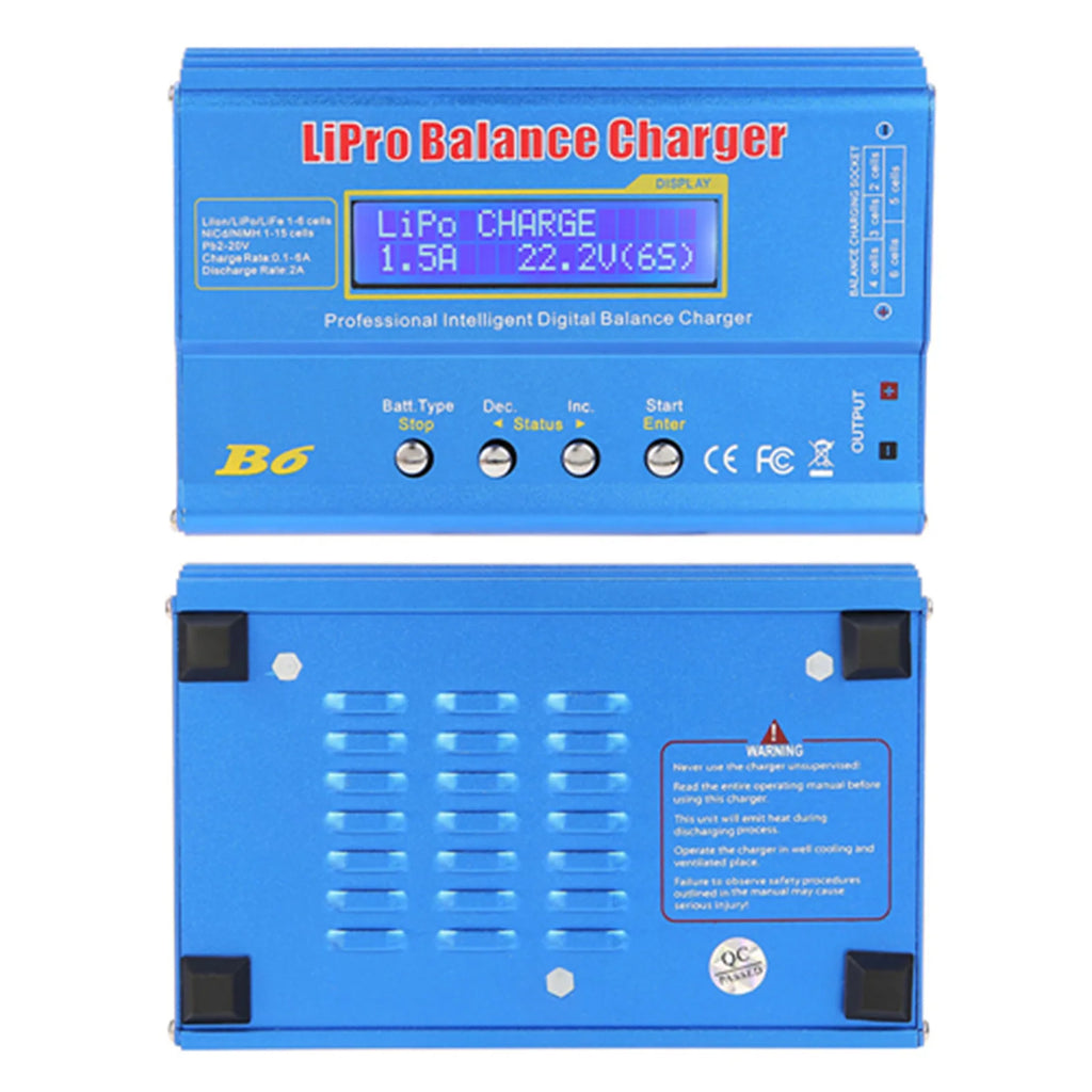 B6 80W Digital LCD Balance Discharger for LLiPo NiMH RC Battery Battery Balanced Oasis Select