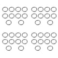 LIKE WISH X 30Mm Stainless Steel Strapping Welded Round O Rings 40 Pcs Oasis Select silver