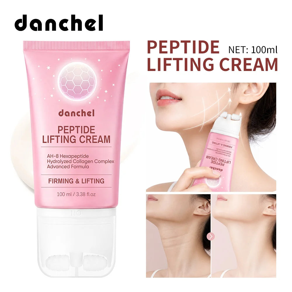 Peptide Neck Firming Cream With AH-8 Hexapeptide & Collagen Deep Hydrating Moisturizes Long-Lasting Smooth Neck Lines Skin Care Oasis Select