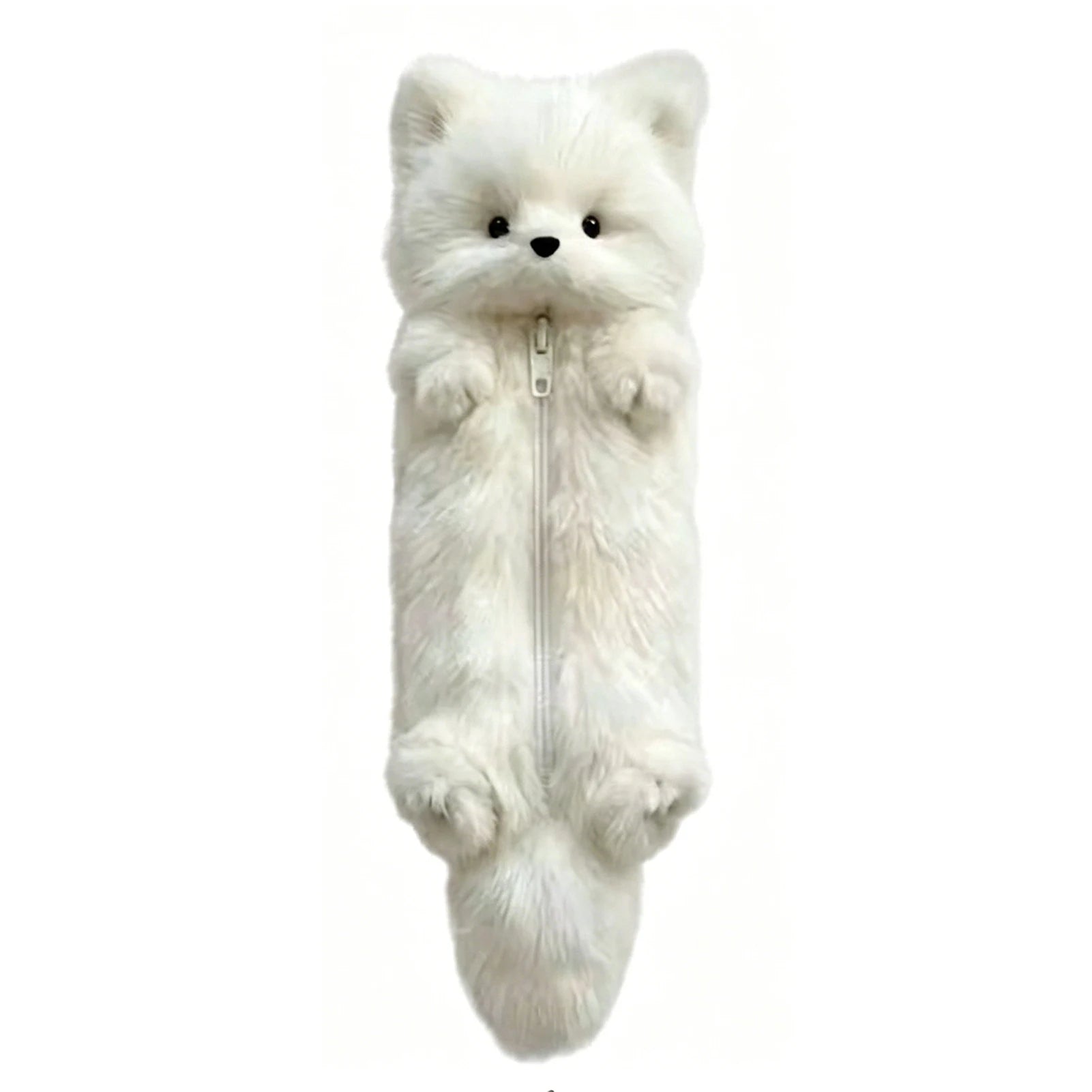 Plush Fox Pencil Case | Large Capacity Animal Stationery Pouch