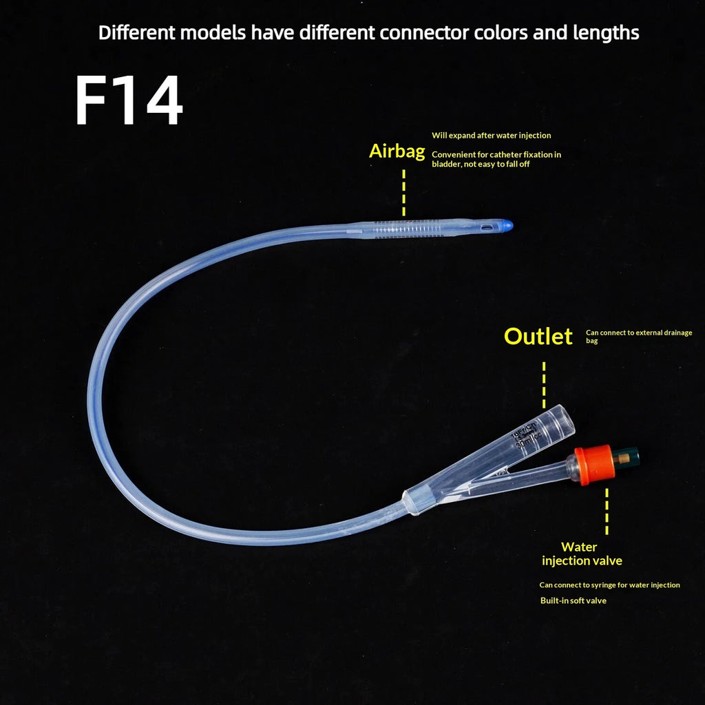 1 Piece 2 Way 3 Way Urinary Disposable Silicone Foley Catheter Flushing Tube Teaching Consumables Oasis Select A5