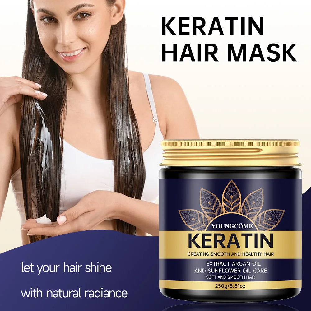Keratin Hair Mask – Deep Nourishing Smoothing Conditioner 250g