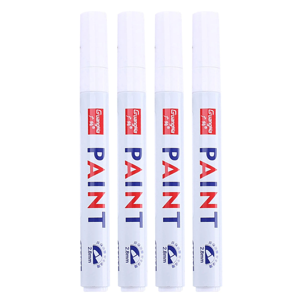 Oil Based Paint Markers – 12-Color Waterproof Fine Tip Set Paint Marker Set Oasis Select White