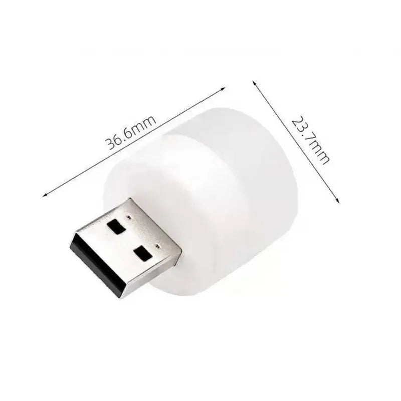 1-10pcs USB Night Light Mini LED Night Light USB Plug Lamp Power Bank Charging USB Book Lights Small Round Reading Oasis Select