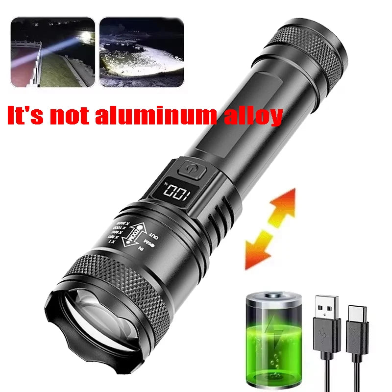KDULIT T6 Rechargeable LED Tactical Flashlight | 350+ Lumens