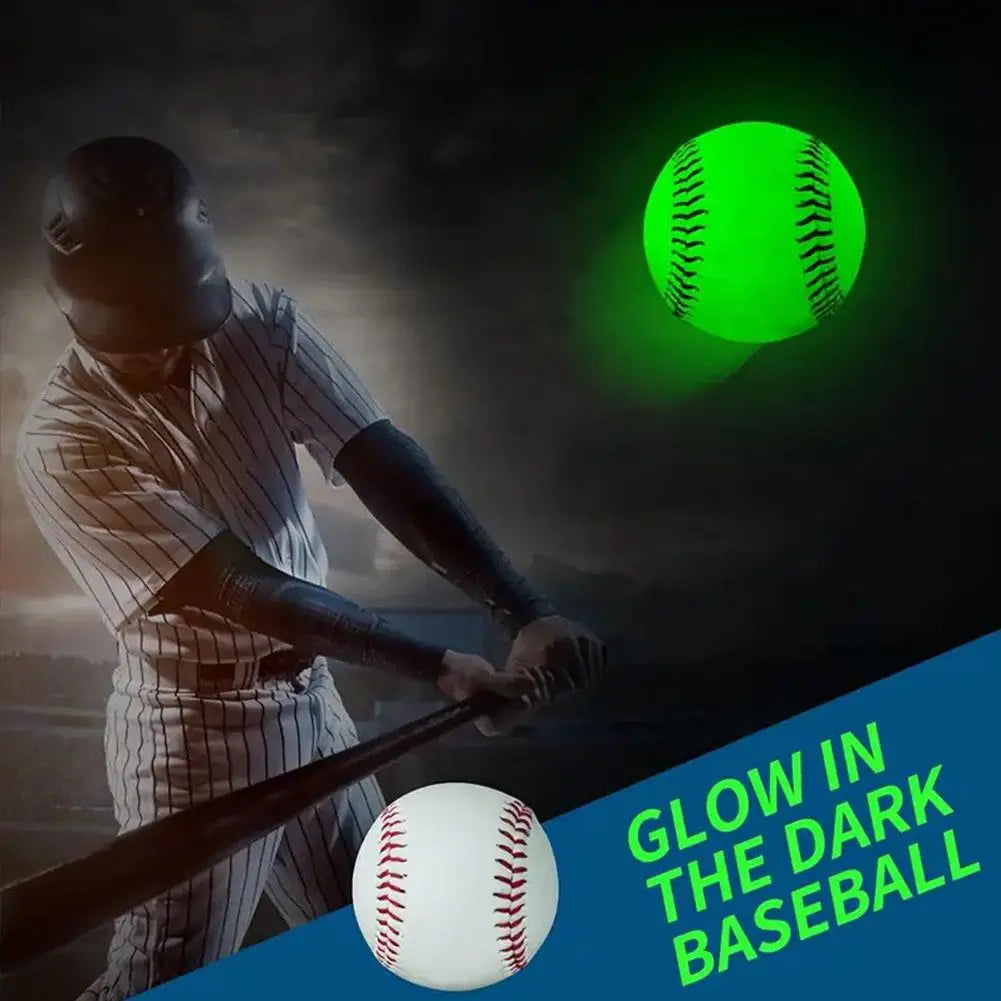 Glow Baseball Colorful LED Light Up White 2 Shining Molds Faux Leather Rechargeable Practice Baseball Kids Oasis Select