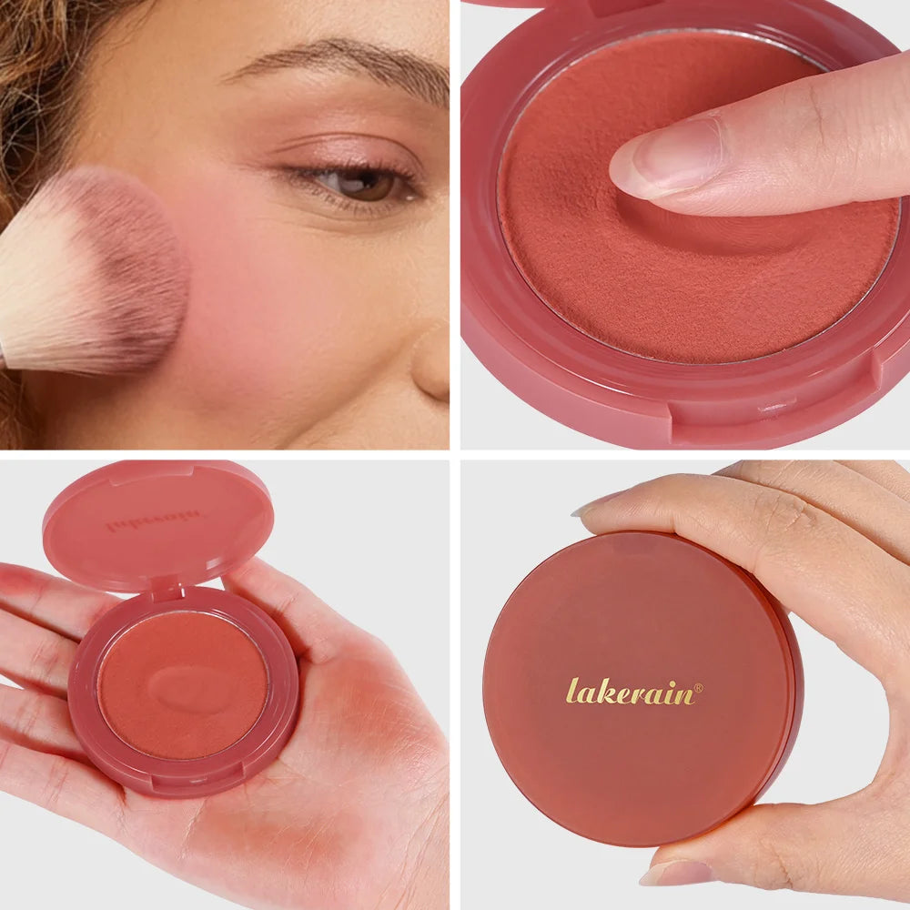 Lakerain Soft Mousse Blush & Brush – Velvety Matte Finish Mousse Blush Oasis Select