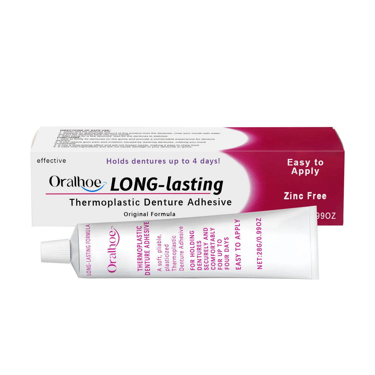 Thermoplastic Denture Adhesive Long-lasting Denture Fixing Adhesive Improve Comfort Denture Care Products Odontologia Oasis Select 28g boxed