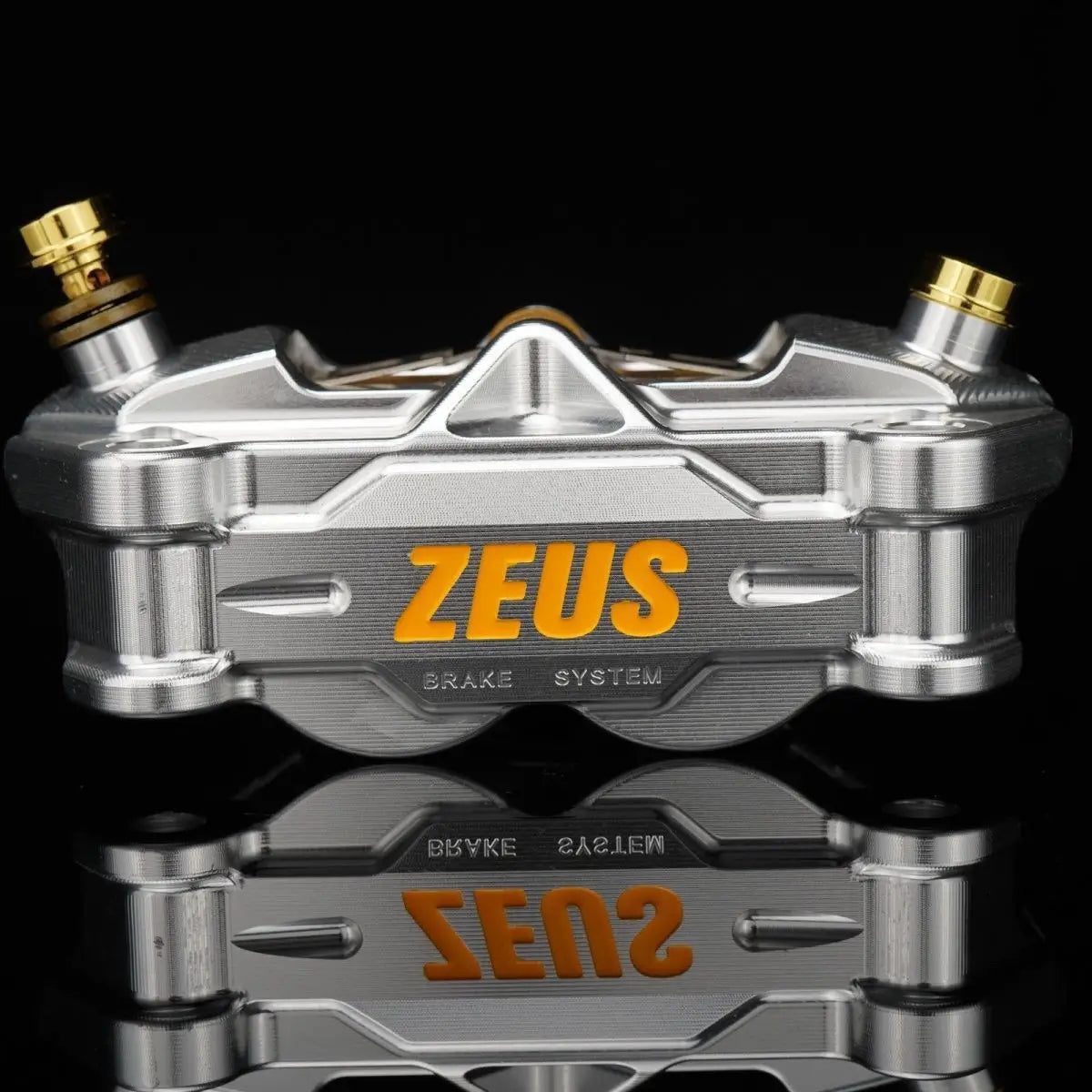 Zeus ES-432 large radiation four piston caliper front wheel modification disc brake Oasis Select Silver