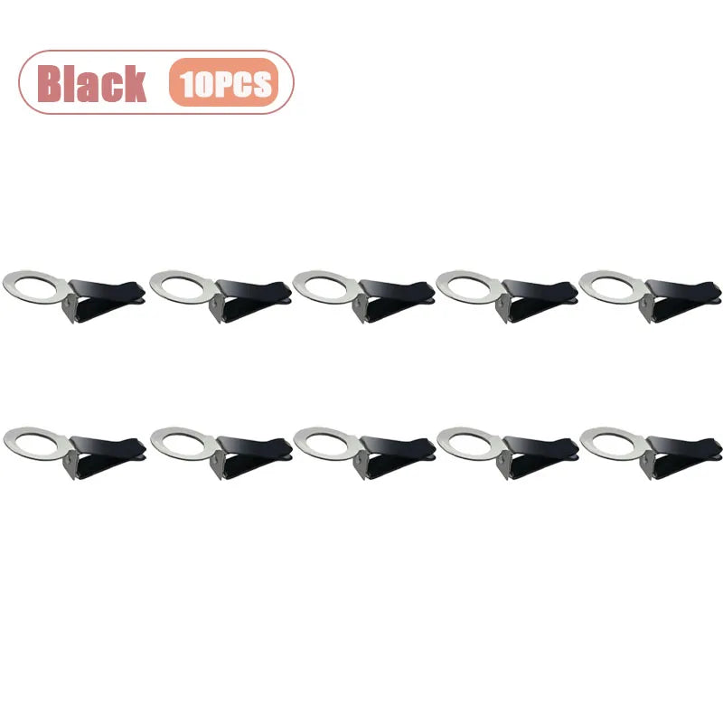 1-60PCS Car Air Vent Perfume Clip 360° Rotatable Air Vent Fragrance Diffuser DIY Car Accessories Interior Decoration Oasis Select Black-10PCS