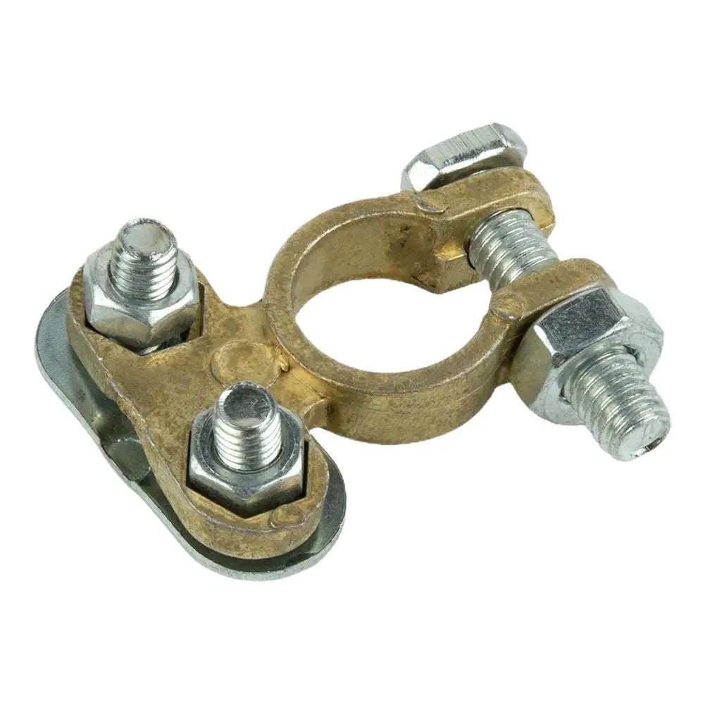 Brass Battery Terminal Connectors – Positive & Negative Pair