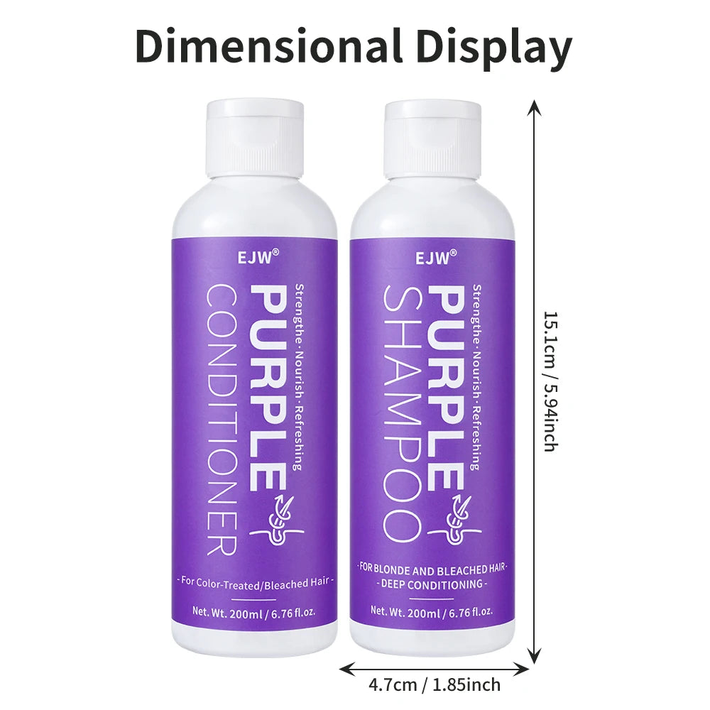 Purple Shampoo & Conditioner Set – Blonde, Gray & Color-Treated Purple Shampoo Set Oasis Select