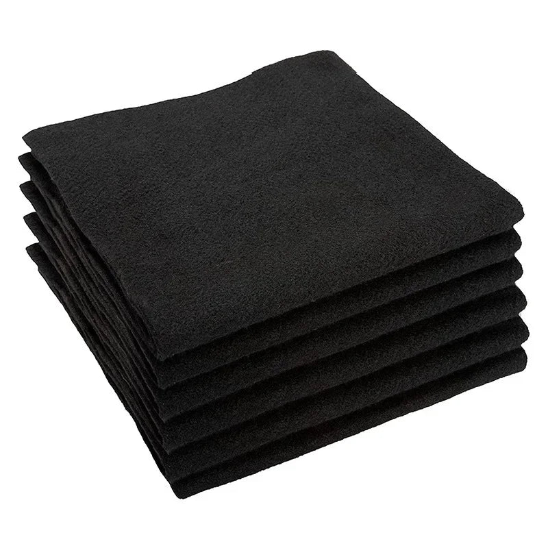 1PC Fireproof Welding Blanket Pre Oxidized Fiber Heat Resistant Nonwoven Mat for Soldering Insulation Pad Workshop Safety Use Oasis Select Black 1x1m 5mm