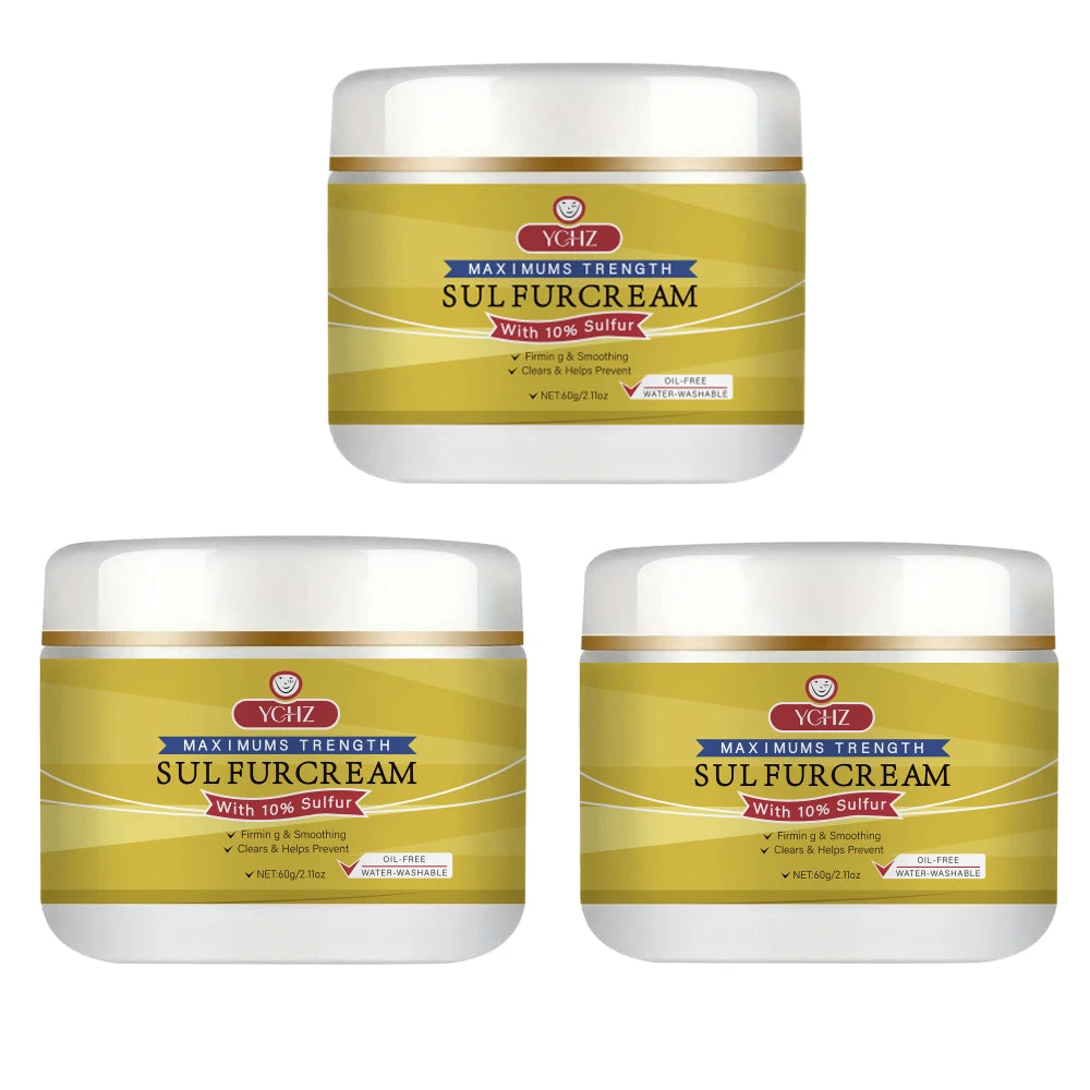 YCHZ Sulfur Face Cream – Brightening & Moisturizing | 60g