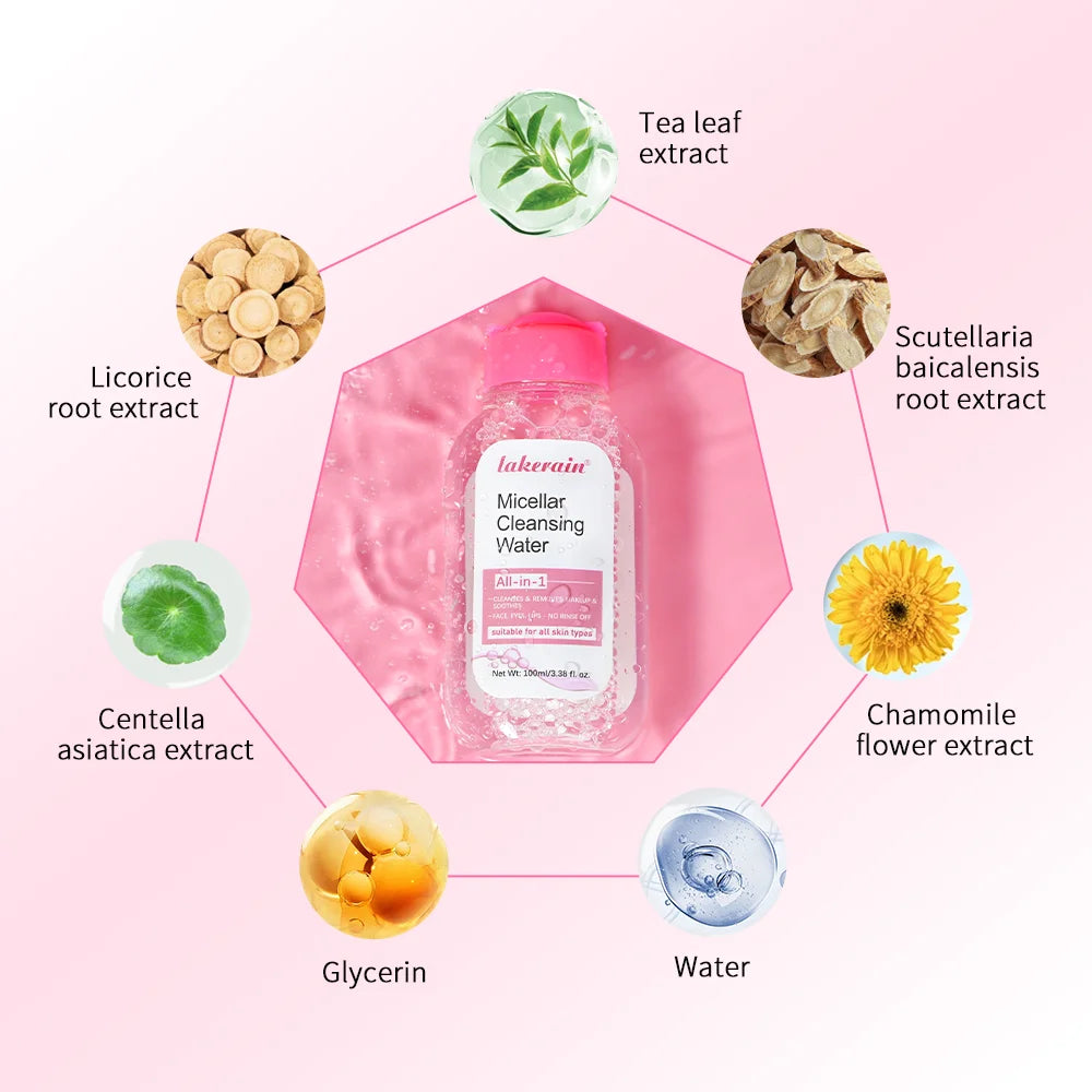 All in One Cleansing Water Deep Makeup Remove Sensitive Soothes Vegetarian Non-stimulating Cleaning Hydrate Cleansing Products Oasis Select