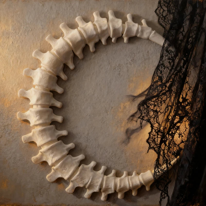Spinal Cord Moon Wall Hanging Gothic Home Decor Living Room Wall Art Ornament Dissecting Wall Decorations Using Bone Moon Art Oasis Select