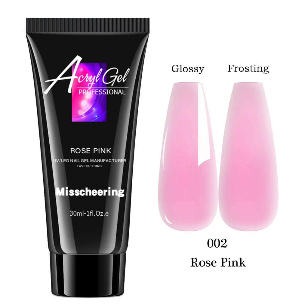 30ml Poly Nail Extension Gel UV/LED Builder – Solid Color Nail Builder Gel Oasis Select 02