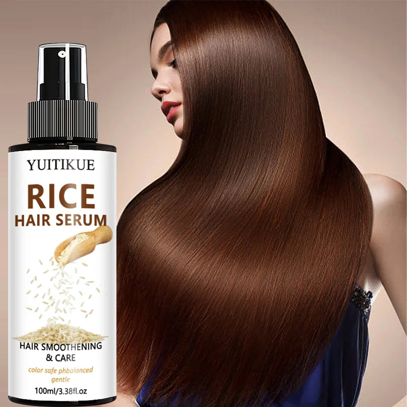 YUITIKUE Rice Water Hair Serum Spray – Strengthen & Shine