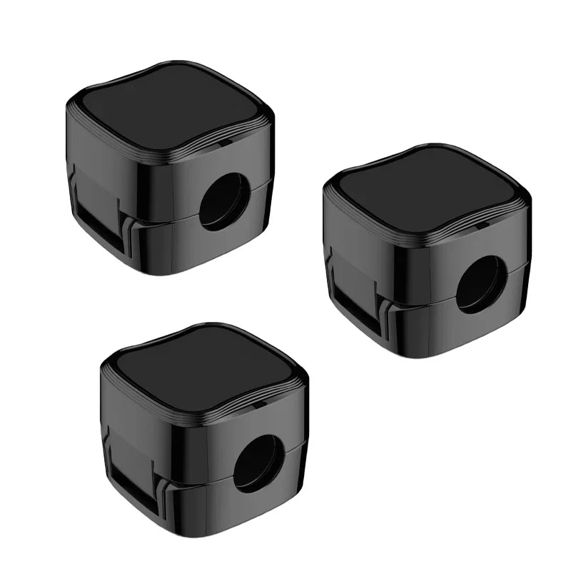 1/3/6PCS Magnetic Cable Clips Cable Smooth Adjustable Cord Holder Under Desk Cable Management Wire Keeper Cable Organizer Oasis Select 3 Pcs Black