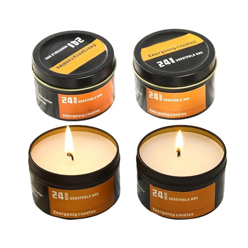 4Pcs Emergency Candles No Electricity Lighting Power Outages Windproof Prevention Emergency Supplies For Household Outdoor Oasis Select 4Pcs