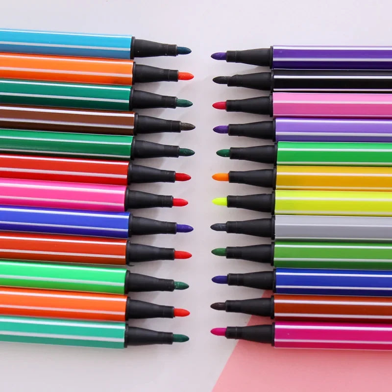 Children Painting 6/12 Non-toxic Water Color Pencil Washable Watercolor Pen Mark Painting for Kids Drawing Art Supplies Oasis Select