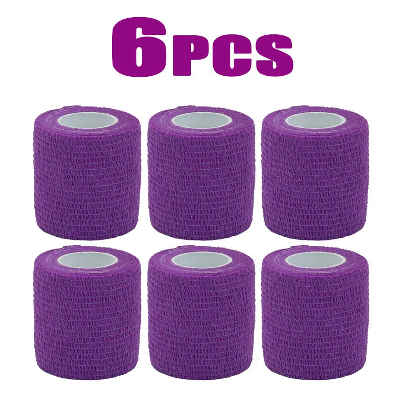 48/1Pcs Purple Sport Self Adhesive Elastic Bandage Wrap Tape Elastoplast For Knee Support Pads Finger Ankle Palm Oasis Select 6pcs 2.5cmX4.6m