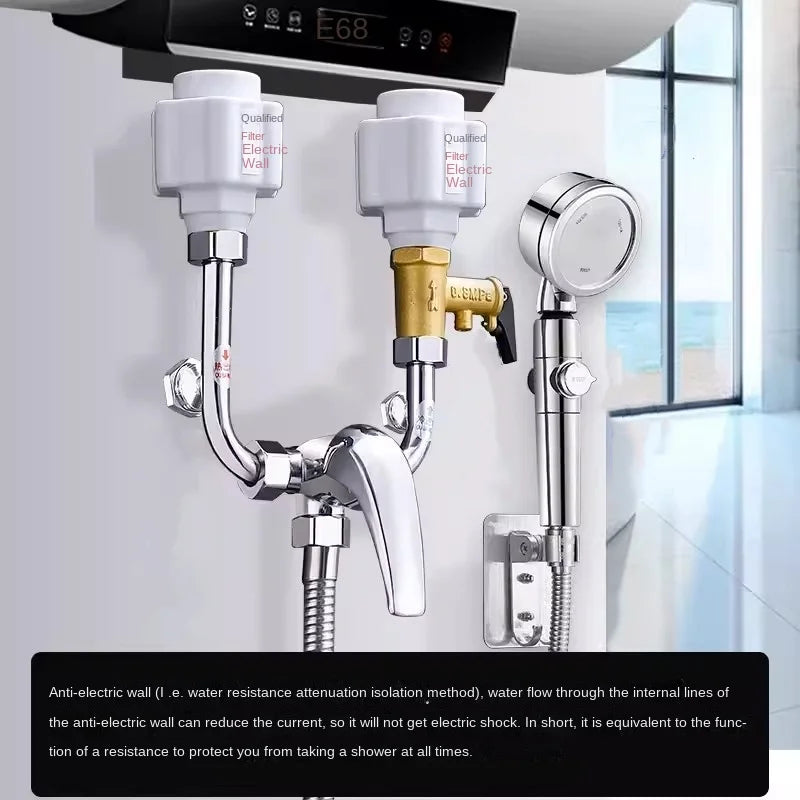 Electric Water Heater Anti-electric Wall Partition Universal Kitchen Leakage Device Bathroom Water Heater Protection Accessories Oasis Select