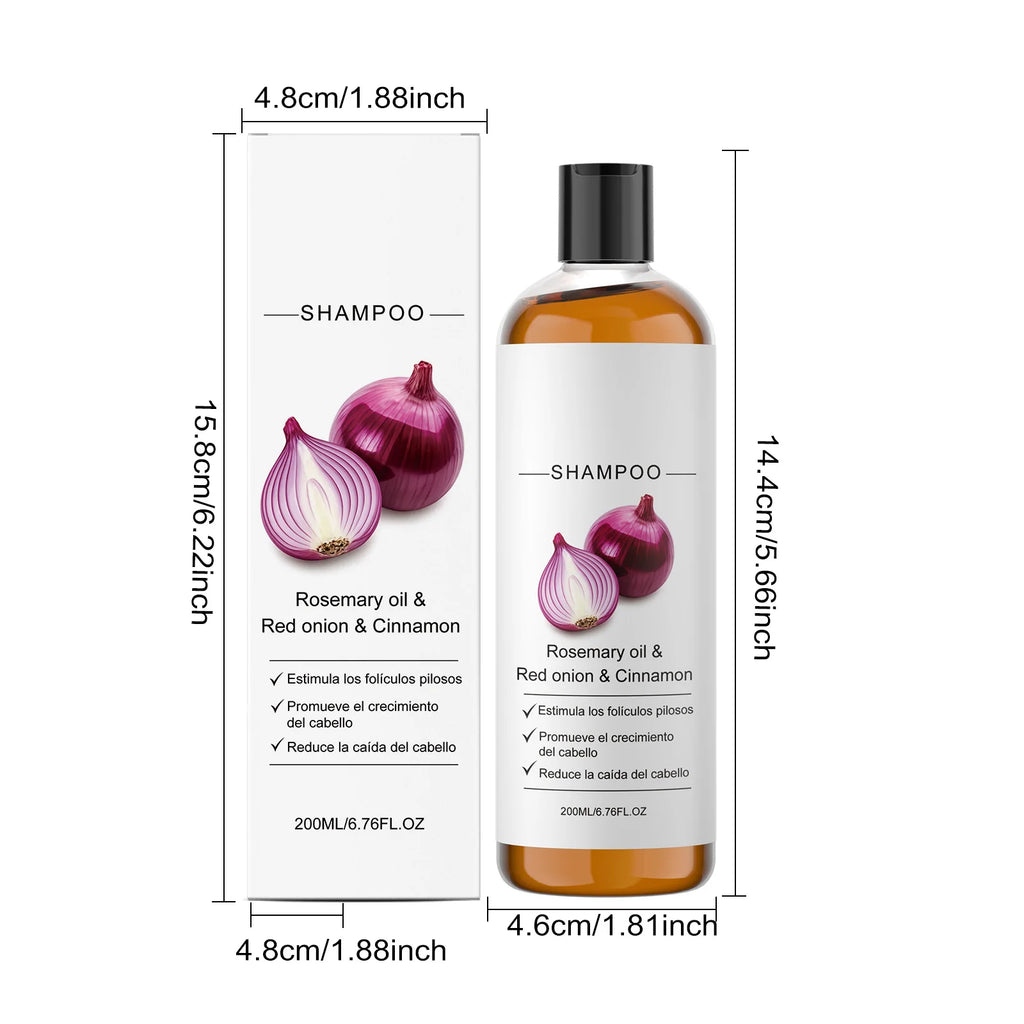 Rosemary & Red Onion Shampoo Oil-Control Volumizing Strengthen Hair Roots Reduce Breakage Nourishing Hair Volumizing Shampoo Oasis Select