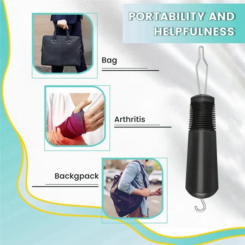 Dress Zipper Pull Helper With Non-Slip Grips To Help With Shirts, Coats, Button Hook Aids For The Elderly And Arthriti Oasis Select