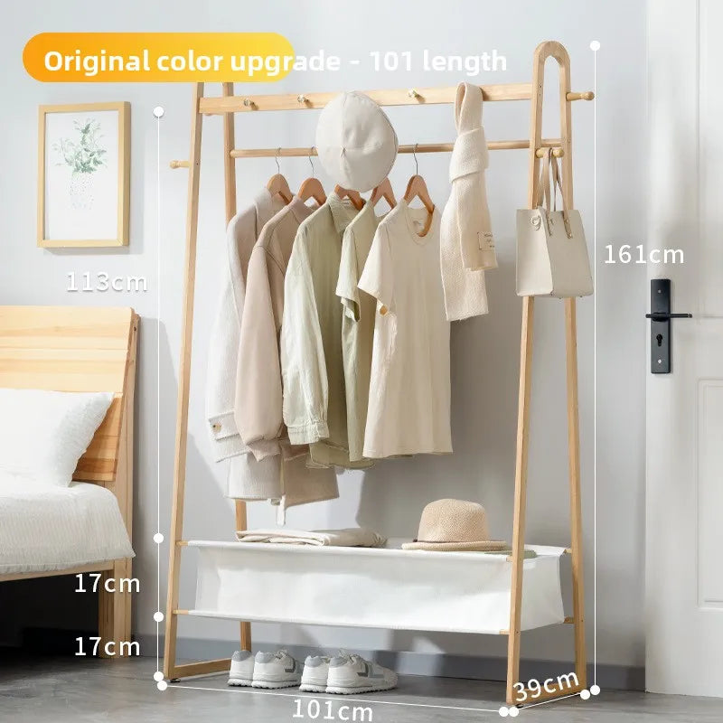 Hanging clothes shelves are placed at the end of the bedroom bed, and clothes artifacts are placed at night Oasis Select BD primary 101 long