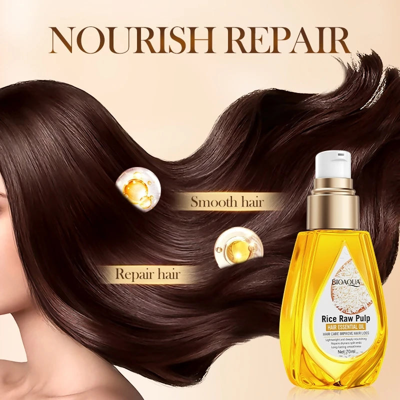 Rice Puree Hair Oil Conditioner – Keratin & Mineral Oils 70ml Hair Conditioning Oil Oasis Select
