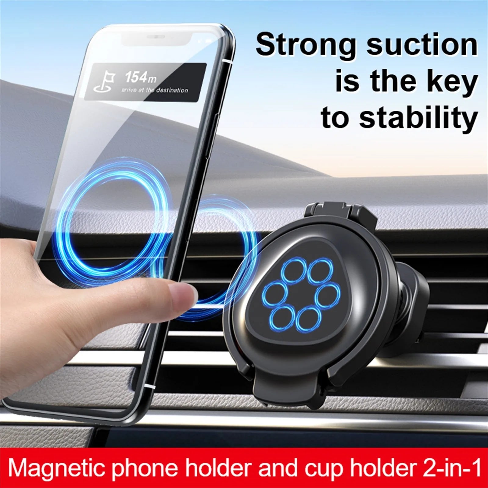 Car Air Vent Cup Holder – Collapsible Multi-Function Drink Holder Car Vent Cup Holder Oasis Select