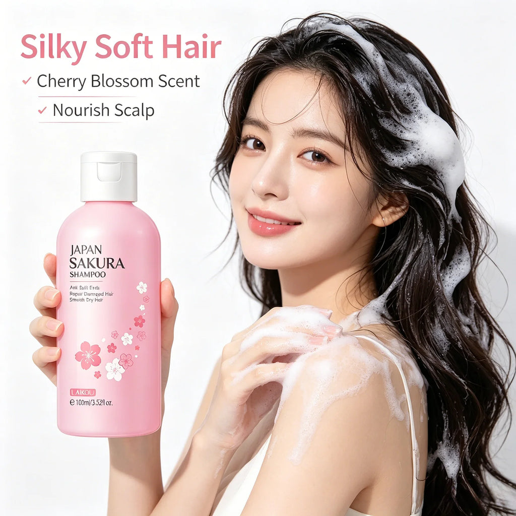 LAIKOU Japan Sakura Shampoo/Conditioner Repair Damaged Hair Moisturizing Nourishing Oil Control Hair Cleansing Care Oasis Select