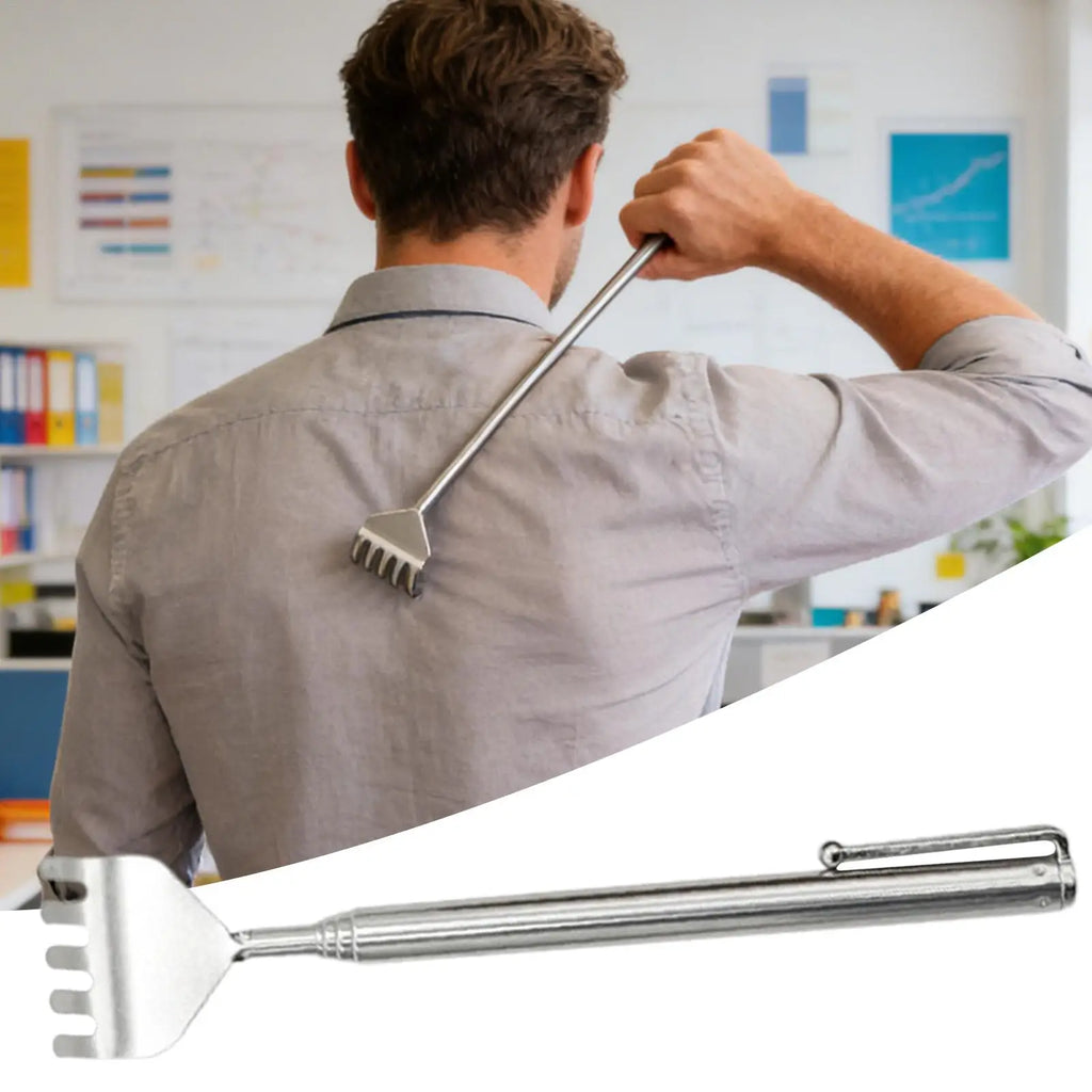1PC Extendable Back Scratcher Portable Telescoping Stainless Steel Back Scratchers Hand Massager Pocket Scratcher Tools Oasis Select