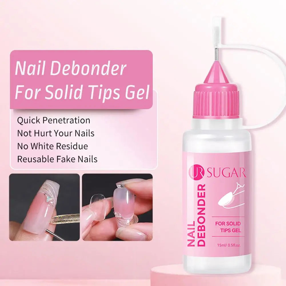 Nail Solid Gel Glue Remover & Debonder Fast Dissolve Liquid for Fake Tips Press On Nails, False Nails | Quick Manicure Tool Oasis Select