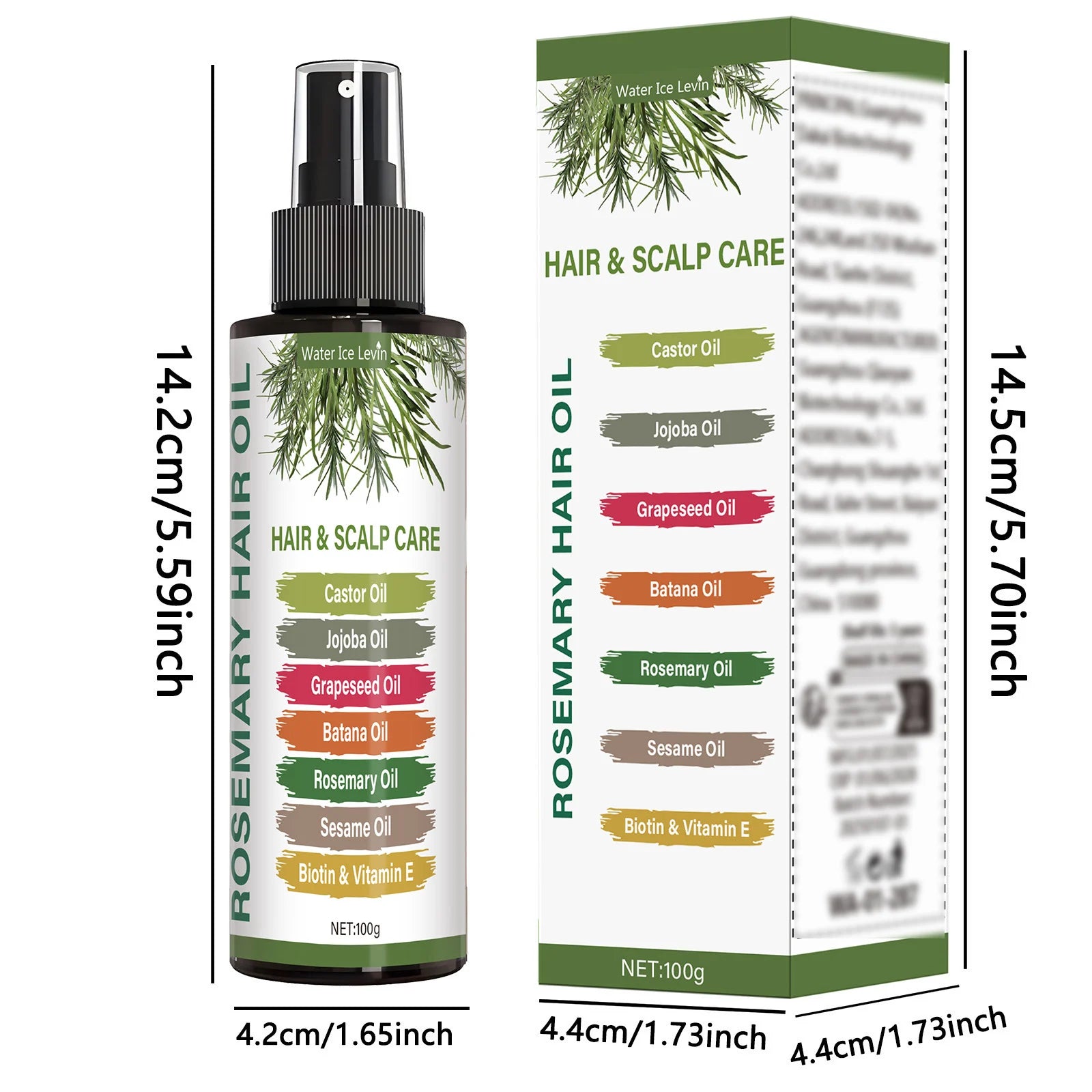 Rosemary Hair Gel – Rosemary Oil, Peppermint & Horsetail Extract Hair Styling Gel Oasis Select