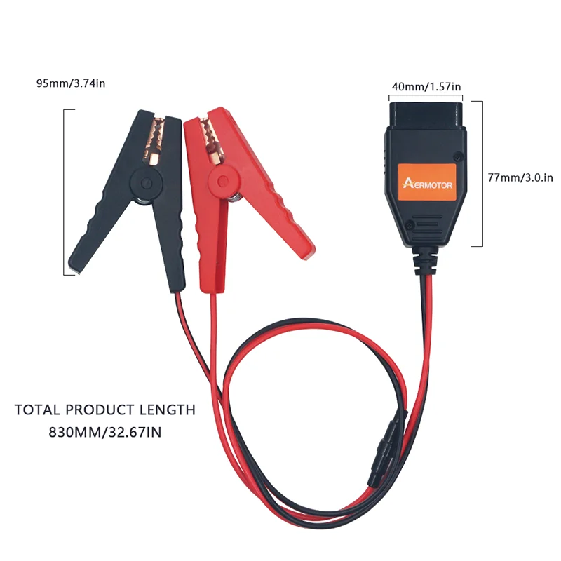 OBD2 ECU Memory Saver Cable – Battery Replacement Power Keeper OBD2 Memory Saver Cable Oasis Select