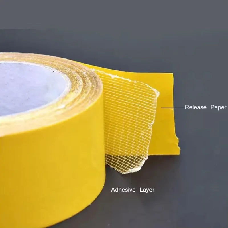 Super Traceless Carpet Adhesive Double Sided Cloth Base Tape with Strong Fixation High Viscosity for Waterproof Translucent Mesh Oasis Select