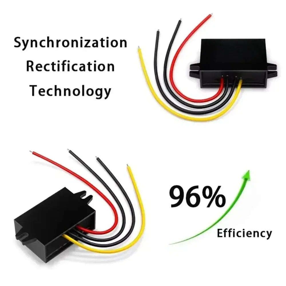 15-90V to 12V 1-5A Step Down DC Converter Voltage Regulator for Golf Cart Club Car Audio LED Strip Light Oasis Select