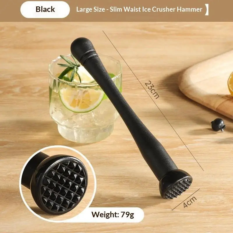 1 Pcs PP Cocktail Muddler with Grooved Nylon Tip, Bar Tool for Mashing Mixing Homemade Drinks Mojito Oasis Select 3