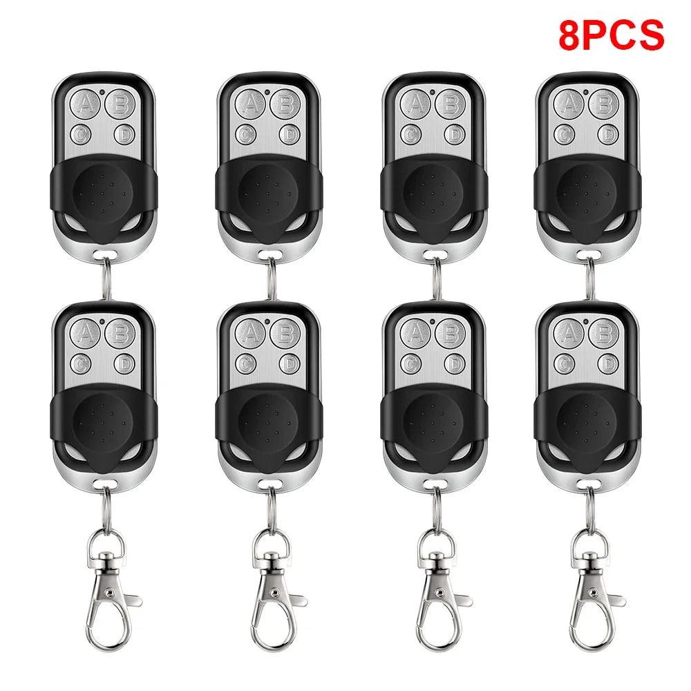Universal 4 Buttons Garage Door Opener Remote Control 433MHZ Clone Fixed Learning Rolling Code Duplicator Garage Oasis Select 8pcs