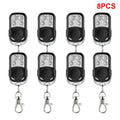 Universal 4 Buttons Garage Door Opener Remote Control 433MHZ Clone Fixed Learning Rolling Code Duplicator Garage Oasis Select 8pcs