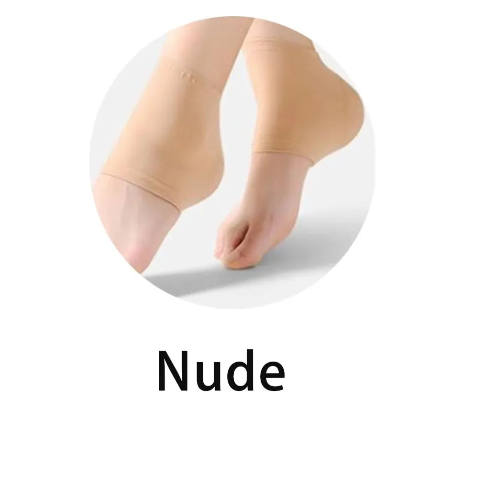 Silicone Gel Heel Cover Sock – Moisturizing & Cushioning Heel Sock Cover Oasis Select nude China Mainland